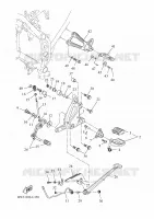 SUPPORT / REPOSE PIEDS pour Yamaha TENERE 2024