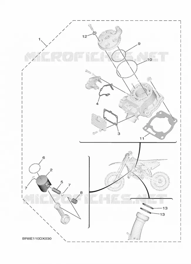 KIT PISTON Yamaha MOTO 65 2024 YZ  YZ65