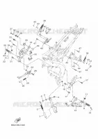 SUPPORT / REPOSE PIEDS pour Yamaha MT 2024