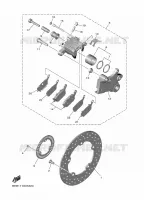 ETRIER DE FREIN ARRIERE pour Yamaha R7 2024