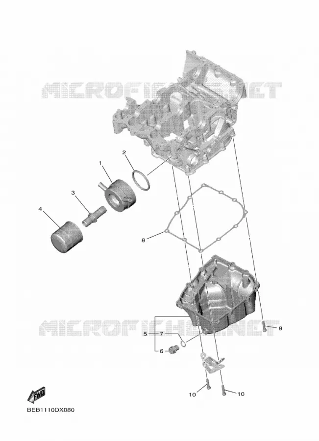 FILTRE A HUILE Yamaha MOTO 700 2024 R7  YZF690