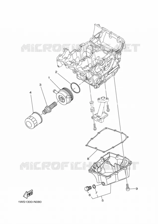 FILTRE A HUILE Yamaha MOTO 700 2024 MT  MTN690