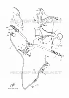 GUIDON ET CABLES pour Yamaha TRICITY 2024