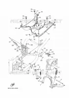 SUPPORT / REPOSE PIEDS pour Yamaha TRICITY 2024