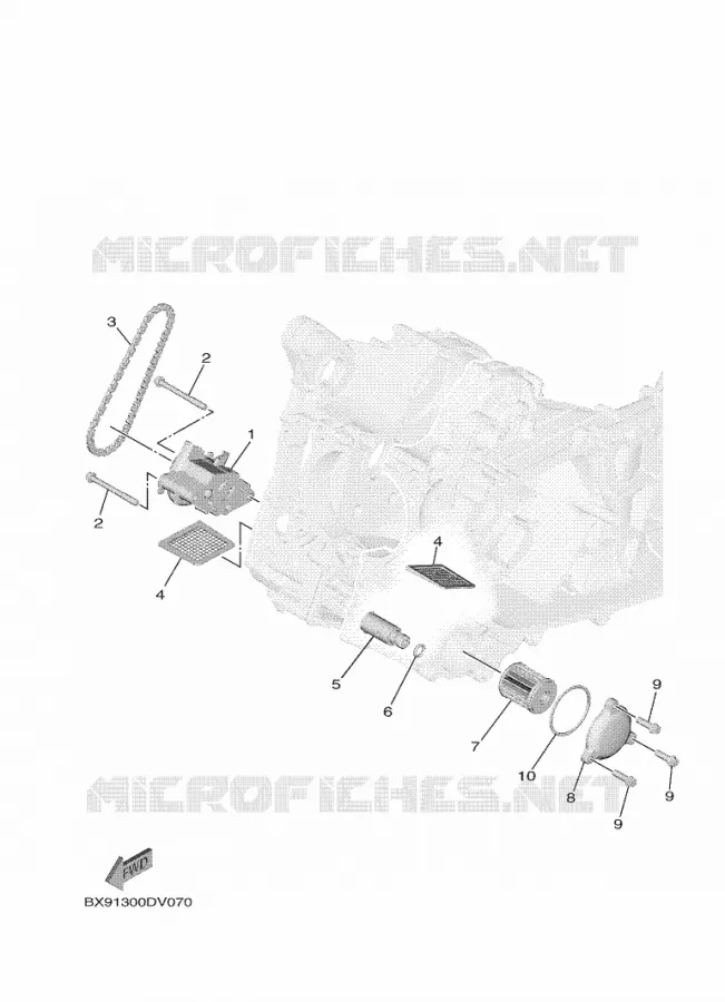 POMPE A HUILE Yamaha SCOOTER 300 2024 TRICITY  MWD300