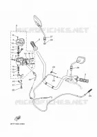 GUIDON ET CABLES pour Yamaha KODIAK 2024