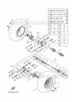 ROUE ARRIERE pour Yamaha KODIAK 2024