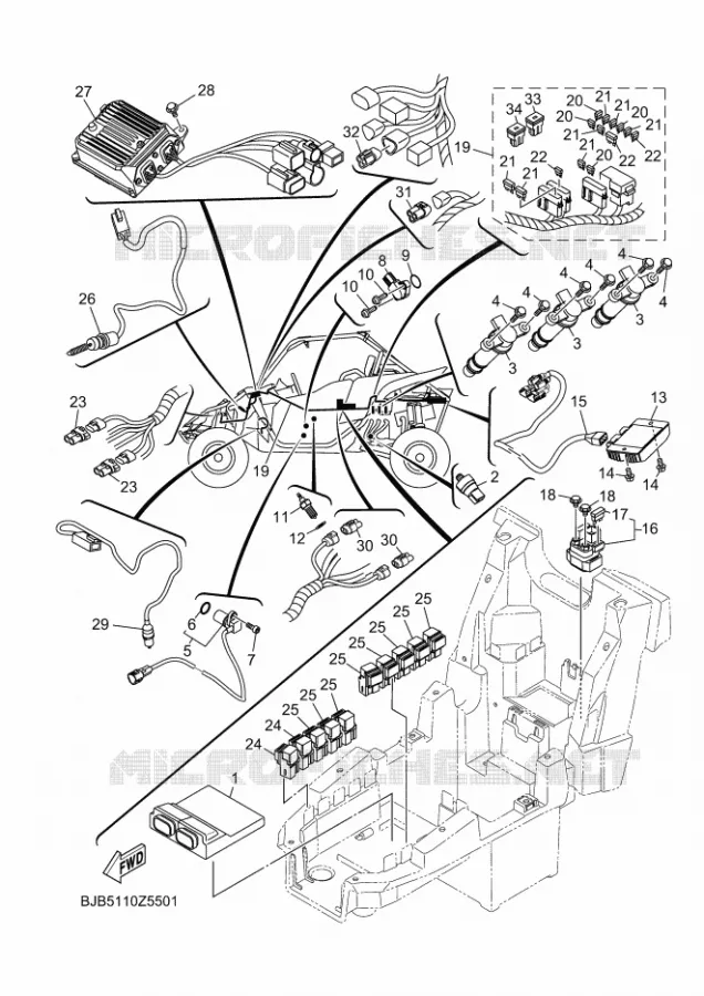 ELECTRIQUE 1 Yamaha SIDE BY SIDE 1000 2024 YXZ  YXZ1000E