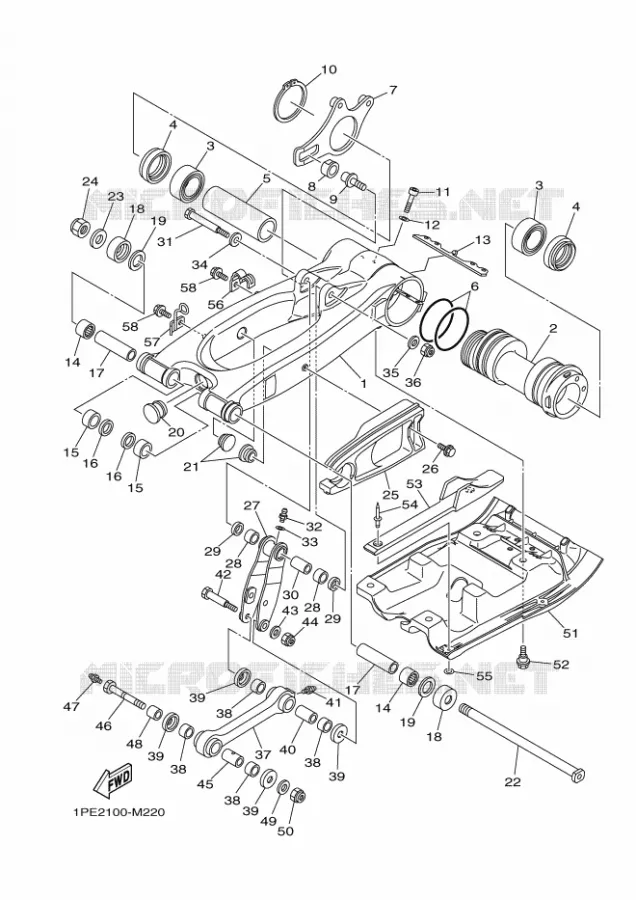 BRAS OSCILLANT  Yamaha QUAD 700 2024 RAPTOR  YFM700R