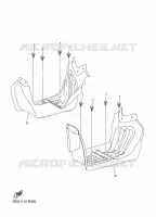 SUPPORT / REPOSE PIEDS pour Yamaha RAPTOR 2024