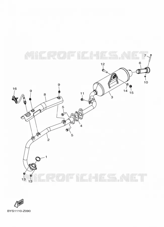 ECHAPPEMENT Yamaha QUAD 110 2024 RAPTOR  YFM110R