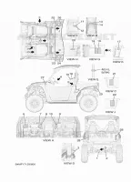 EMBLEME / ETIQUETTE 1 pour Yamaha WOLVERINE 2024