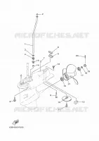 CARTER INFERIEUR ET TRANSMISSION 2 pour Yamaha 40 2018