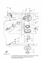 DEMARREUR KICK pour Yamaha 40 2018