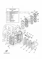 CYLINDRE / CARTER MOTEUR pour Yamaha 40 2018