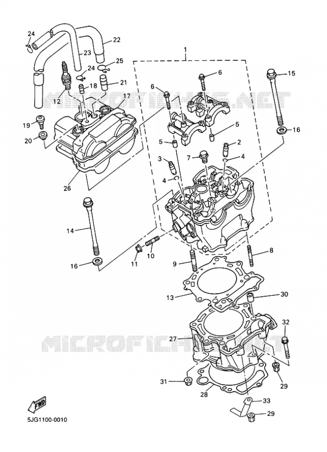 CYLINDRE Yamaha MOTO 426 2002 WRF  WR426F