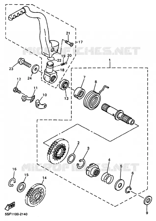 DEMARREUR Yamaha MOTO 426 2002 WRF  WR426F