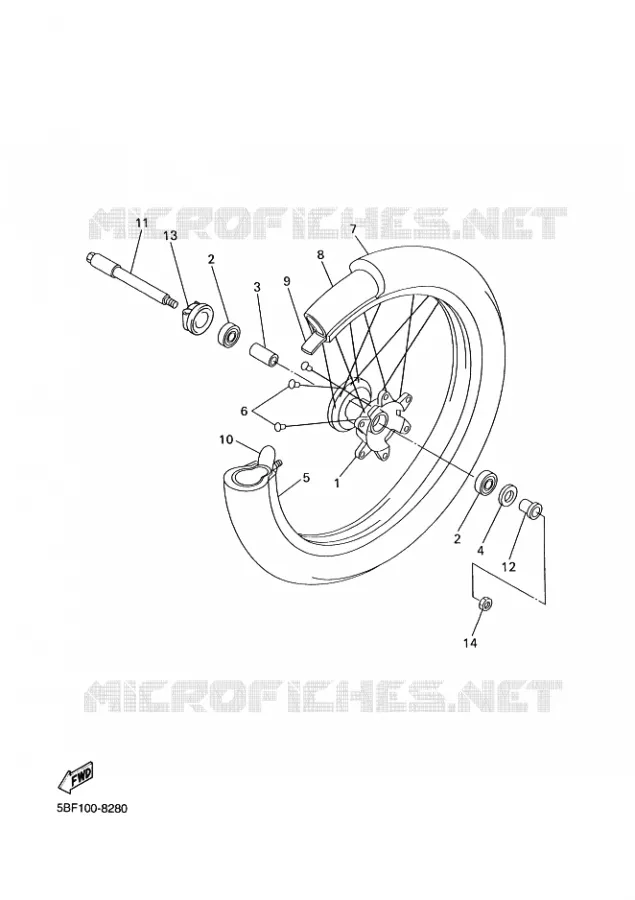 ROUE AVANT Yamaha MOTO 426 2002 WRF  WR426F