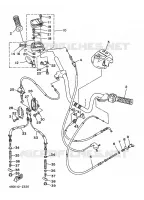 GUIDON ET CABLES pour Yamaha TIMBERWOLF 1998
