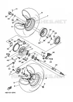 ROUE ARRIERE pour Yamaha TIMBERWOLF 1998