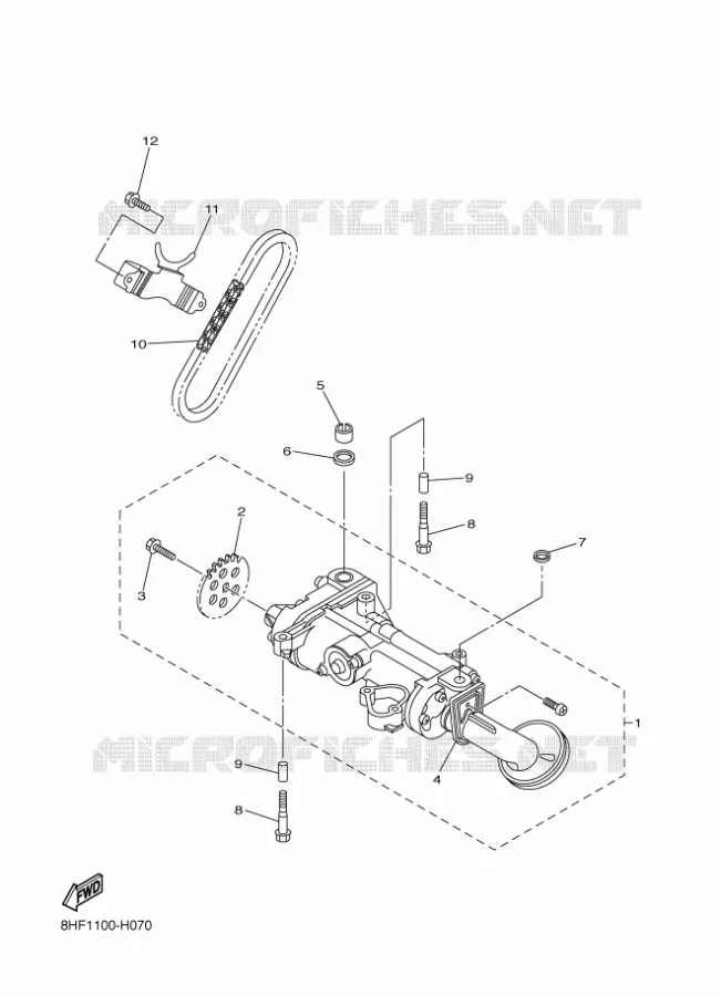 POMPE A HUILE Yamaha snowmobiles 1000 2021 VK  VK10G