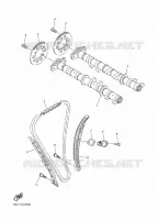 ARBRE A CAMES / CHAINE DE DISTRIBUTION pour Yamaha VK 2021