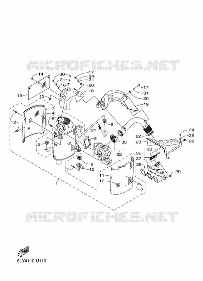 ECHAPPEMENT Yamaha snowmobiles 1000 2024 SIDEWINDER  SRS10SGP