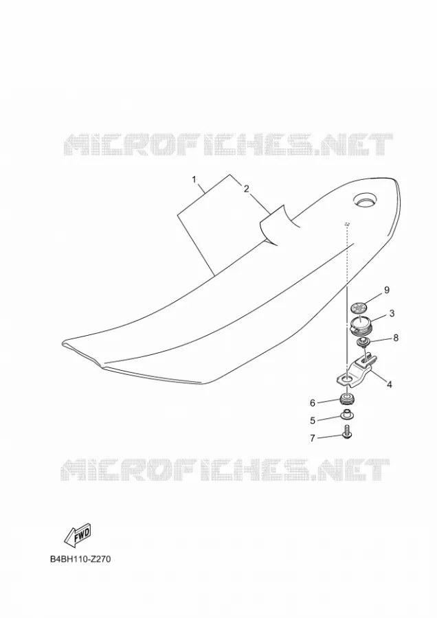 SELLE Yamaha MOTO 85 2024 YZ  YZ85R