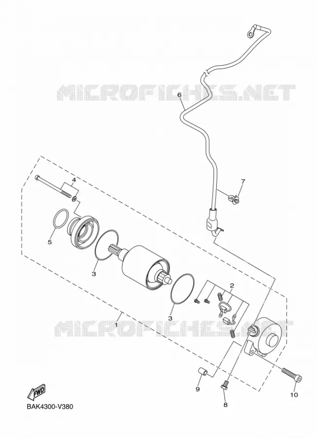 DEMARREUR Yamaha MOTO 250 2024 WRF  WR250F