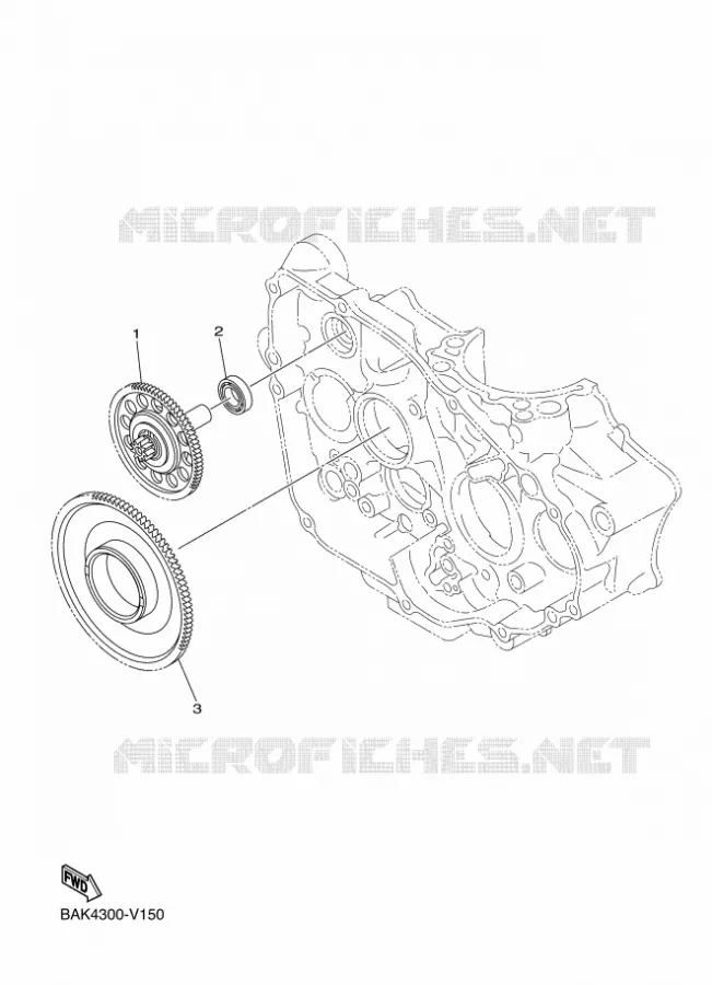 EMBRAYAGE DE DEMARREUR Yamaha MOTO 250 2024 WRF  WR250F
