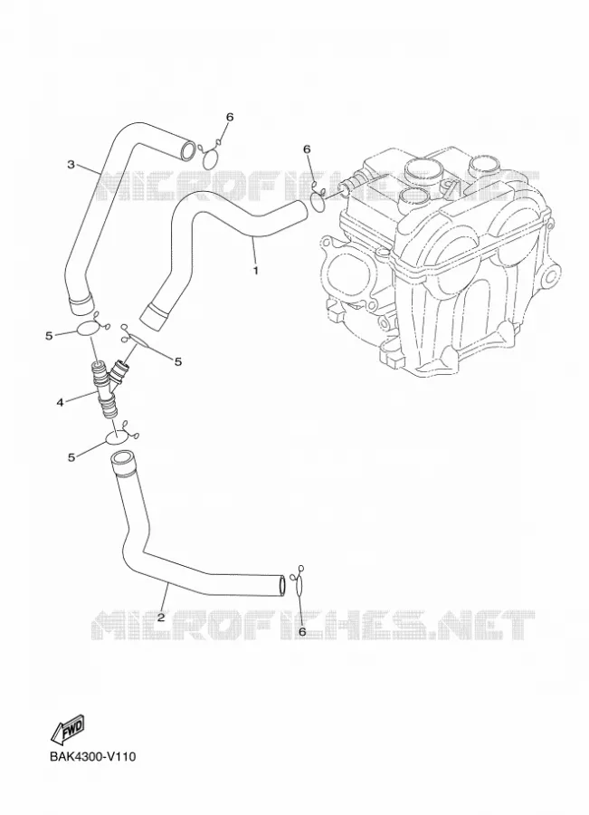 SYSTÈME D'ADMISSION D'AIR AIS Yamaha MOTO 250 2024 WRF  WR250F
