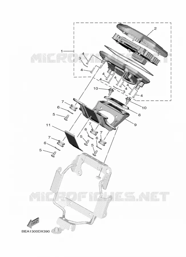 COMPTEUR  Yamaha MOTO 900 2024 XSR  MTM890