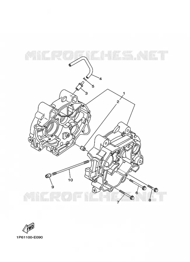 CARTER MOTEUR Yamaha MOTO 50 2024 TTR  TT-R50