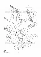 BRAS OSCILLANT / AMORTISSEUR pour Yamaha V-STAR 2024
