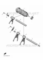 BARILLET DE SELECTION / FOURCHETTES pour Yamaha R1 2024
