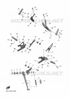 SUPPORT / REPOSE PIEDS pour Yamaha R1 2024
