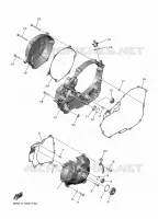 CARTER   MOTEUR 1 pour Yamaha YZF 2024