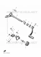 AXE DE SELECTEUR / PEDALE pour Yamaha YZF 2024