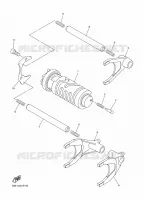BARILLET DE SELECTION / FOURCHETTES pour Yamaha FJR 2024