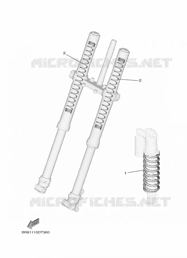 PIÈCES OPTIONNELLES Yamaha MOTO 65 2024 YZ  YZ65R