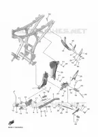 SUPPORT / REPOSE PIEDS pour Yamaha R7 2024