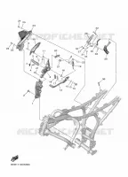 SUPPORT / REPOSE PIEDS 2 pour Yamaha R7 2024