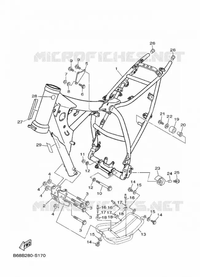 CADRE Yamaha MOTO 230 2024 TTR  TT-R230R