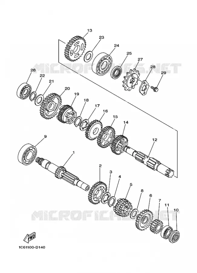 TRANSMISSION Yamaha MOTO 230 2024 TTR  TT-R230R