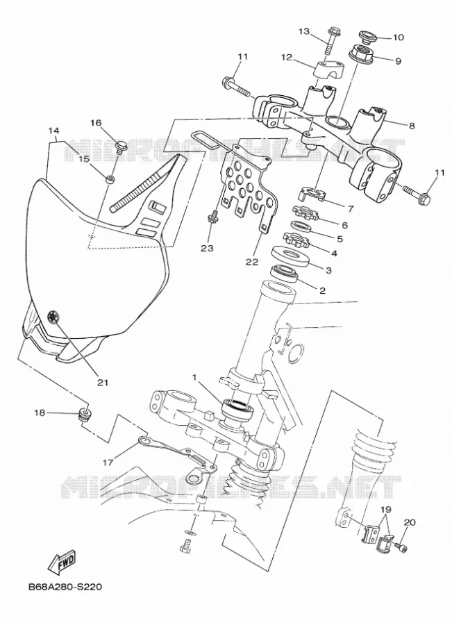 DIRECTION Yamaha MOTO 230 2023 TTR  TT-R230P