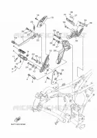 SUPPORT / REPOSE PIEDS 2 pour Yamaha MT 2023