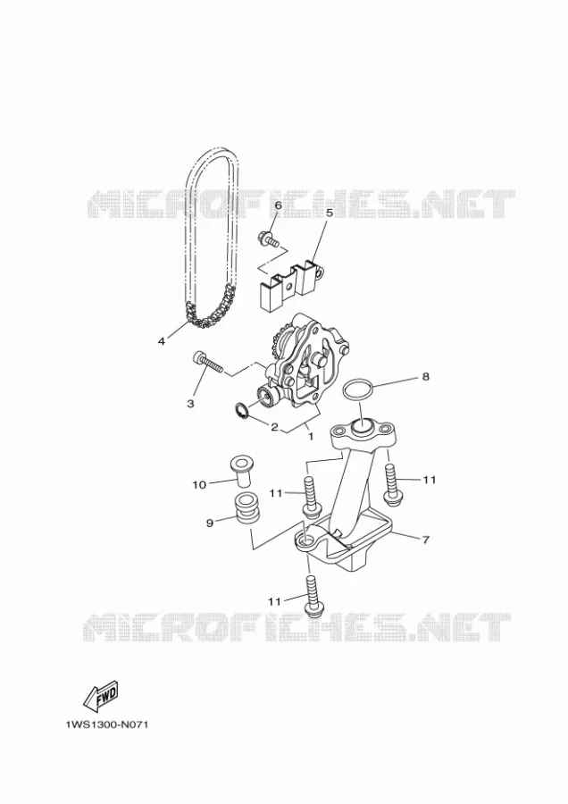 POMPE A HUILE Yamaha MOTO 700 2023 MT  MT07AP / MTN690