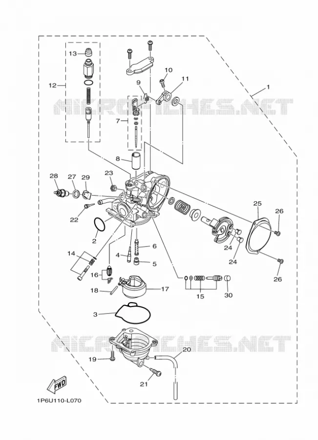 CARBURATEUR Yamaha MOTO 50 2023 TTR  TT-R50EP