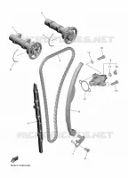 ARBRE A CAMES / CHAINE DE DISTRIBUTION pour Yamaha YZF 2023