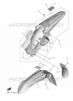 GARDE BOUE pour Yamaha YZF 2023